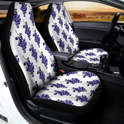 Watercolor Grape Pattern Print Universal Fit Car Seat Covers
