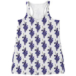 Watercolor Grape Pattern Print Women's Racerback Tank Top