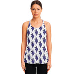 Watercolor Grape Pattern Print Women's Racerback Tank Top