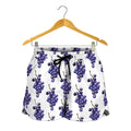 Watercolor Grape Pattern Print Women's Shorts