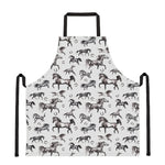 Watercolor Horse Pattern Print Apron