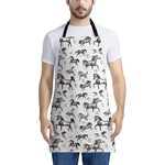 Watercolor Horse Pattern Print Apron
