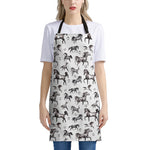 Watercolor Horse Pattern Print Apron