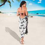 Watercolor Horse Pattern Print Beach Sarong Wrap