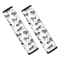 Watercolor Horse Pattern Print Car Seat Belt Covers