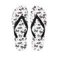 Watercolor Horse Pattern Print Flip Flops