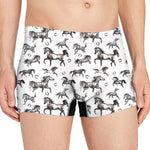Watercolor Horse Pattern Print Men's Boxer Briefs