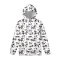 Watercolor Horse Pattern Print Pullover Hoodie