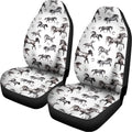 Watercolor Horse Pattern Print Universal Fit Car Seat Covers
