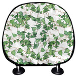 Watercolor Ivy Leaf Pattern Print Car Headrest Covers