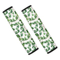 Watercolor Ivy Leaf Pattern Print Car Seat Belt Covers