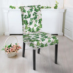 Watercolor Ivy Leaf Pattern Print Dining Chair Slipcover
