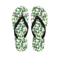 Watercolor Ivy Leaf Pattern Print Flip Flops