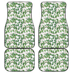 Watercolor Ivy Leaf Pattern Print Front and Back Car Floor Mats