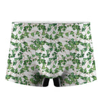 Watercolor Ivy Leaf Pattern Print Men's Boxer Briefs