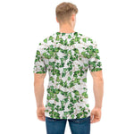 Watercolor Ivy Leaf Pattern Print Men's T-Shirt