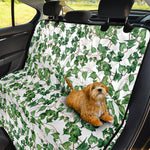 Watercolor Ivy Leaf Pattern Print Pet Car Back Seat Cover