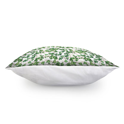 Watercolor Ivy Leaf Pattern Print Pillow Cover