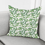 Watercolor Ivy Leaf Pattern Print Pillow Cover