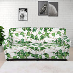 Watercolor Ivy Leaf Pattern Print Sofa Cover
