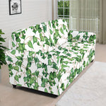 Watercolor Ivy Leaf Pattern Print Sofa Cover