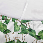 Watercolor Ivy Leaf Pattern Print Sofa Cover