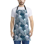 Watercolor Jellyfish Pattern Print Apron