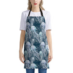 Watercolor Jellyfish Pattern Print Apron