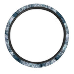 Watercolor Jellyfish Pattern Print Car Steering Wheel Cover