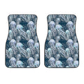 Watercolor Jellyfish Pattern Print Front Car Floor Mats