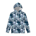 Watercolor Jellyfish Pattern Print Pullover Hoodie