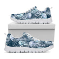 Watercolor Jellyfish Pattern Print White Running Shoes