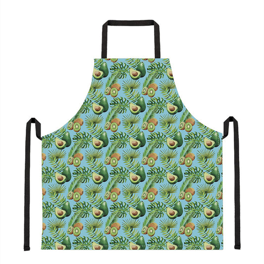 Watercolor Kiwi And Avocado Print Apron