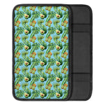 Watercolor Kiwi And Avocado Print Car Center Console Cover