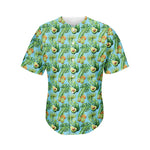 Watercolor Kiwi And Avocado Print Men's Baseball Jersey