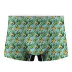 Watercolor Kiwi And Avocado Print Men's Boxer Briefs