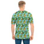 Watercolor Kiwi And Avocado Print Men's T-Shirt