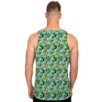 Watercolor Kiwi And Avocado Print Men's Tank Top