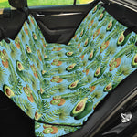 Watercolor Kiwi And Avocado Print Pet Car Back Seat Cover