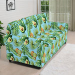 Watercolor Kiwi And Avocado Print Sofa Cover