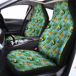 Watercolor Kiwi And Avocado Print Universal Fit Car Seat Covers