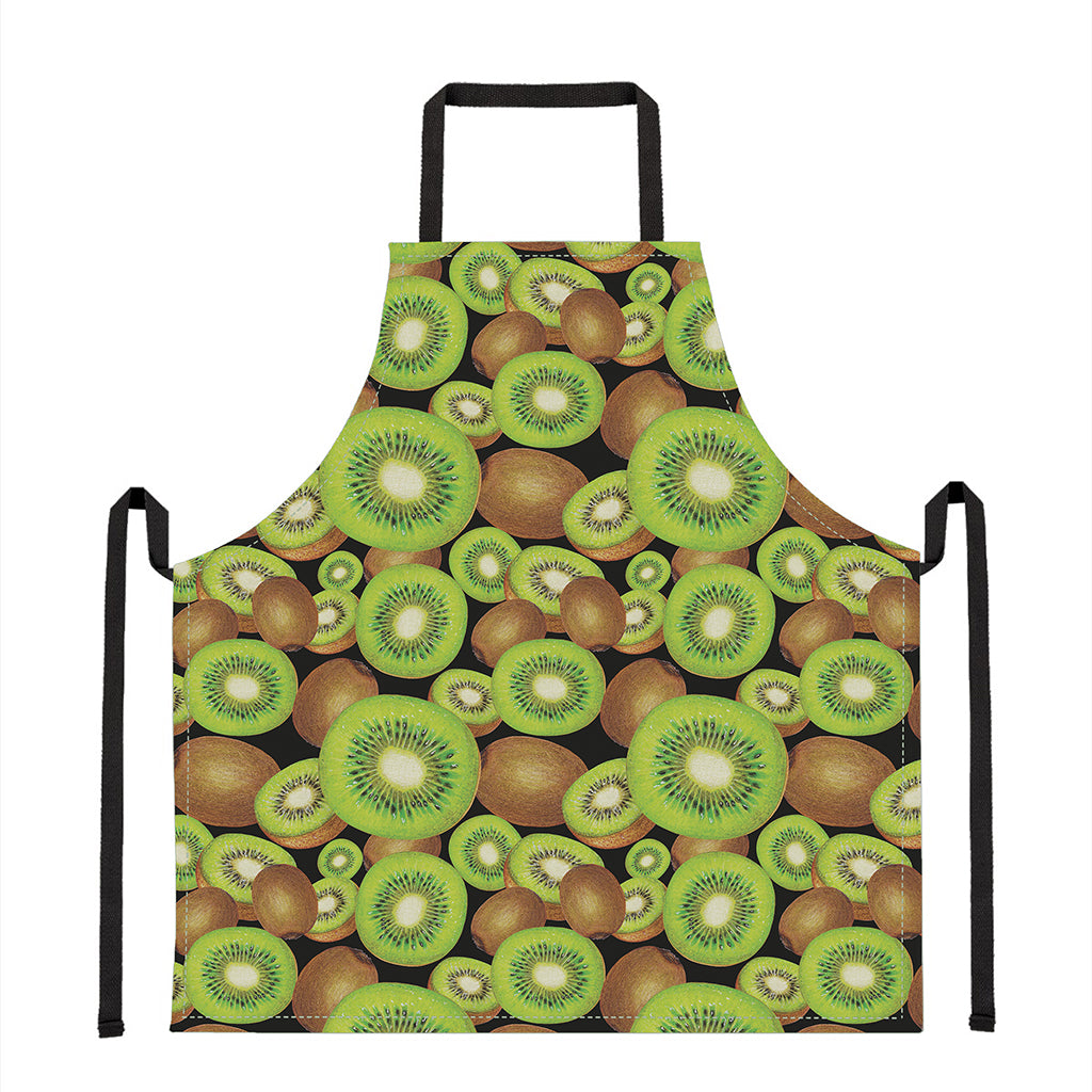 Watercolor Kiwi Pattern Print Apron