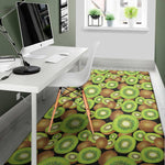 Watercolor Kiwi Pattern Print Area Rug