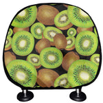 Watercolor Kiwi Pattern Print Car Headrest Covers