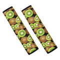 Watercolor Kiwi Pattern Print Car Seat Belt Covers