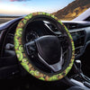 Watercolor Kiwi Pattern Print Car Steering Wheel Cover
