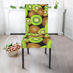 Watercolor Kiwi Pattern Print Dining Chair Slipcover
