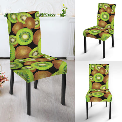 Watercolor Kiwi Pattern Print Dining Chair Slipcover