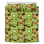 Watercolor Kiwi Pattern Print Duvet Cover Bedding Set