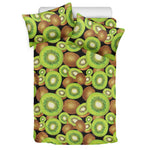 Watercolor Kiwi Pattern Print Duvet Cover Bedding Set